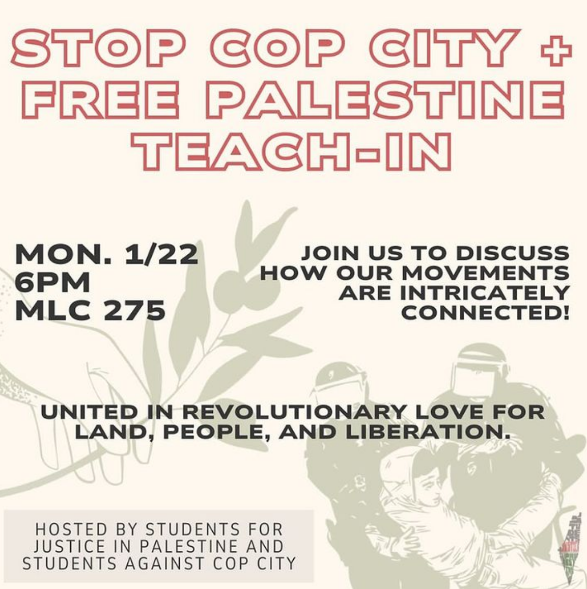 Stop Cop City + Free Palestine Teach In